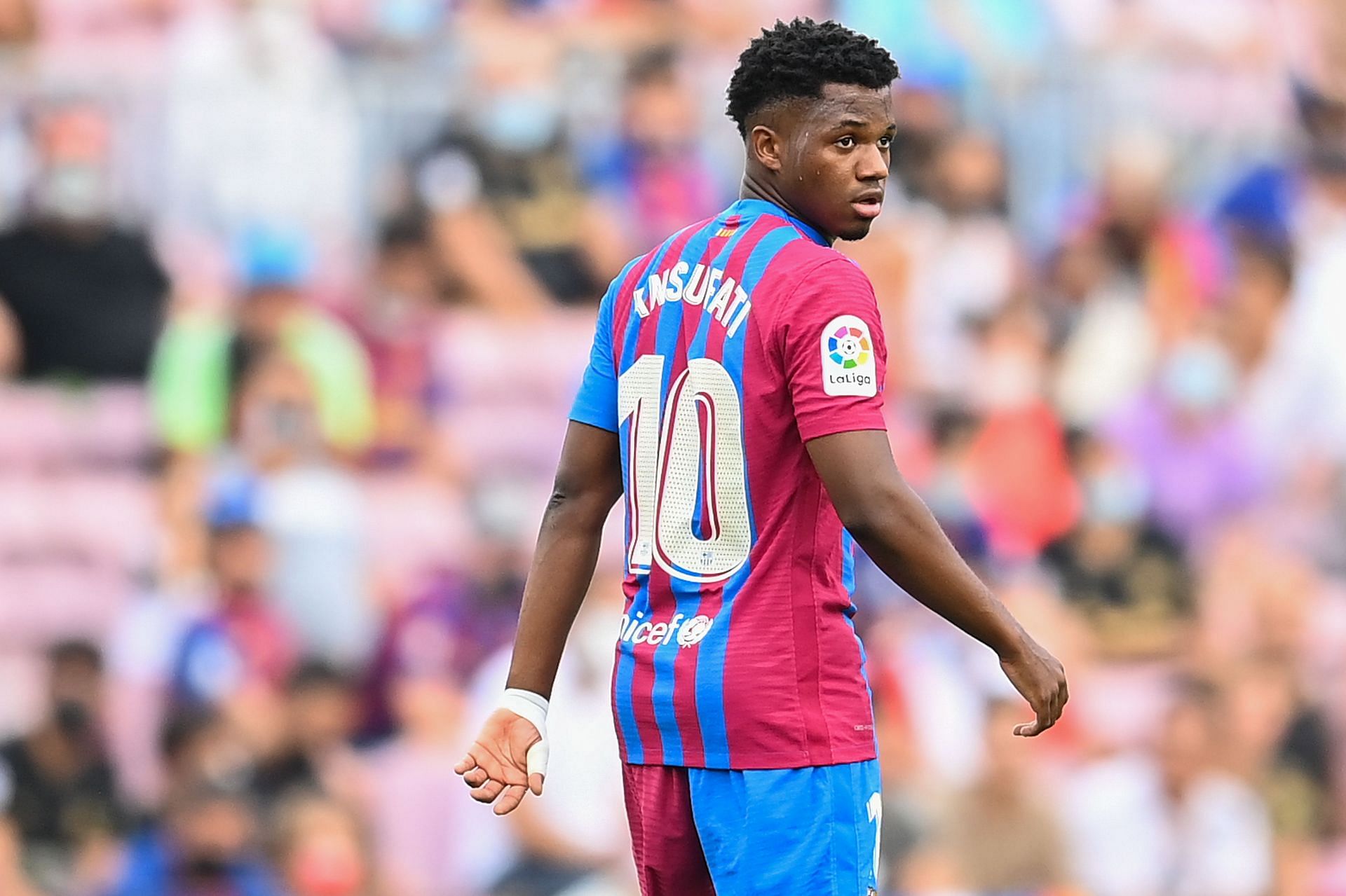 Ansu Fati is Barcelona's new number 10 after the departure of Lionel Messi